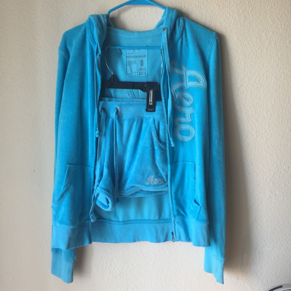 Aeropostale sweater and short set